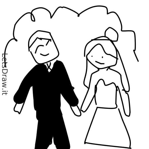How to draw wedding / mncrbg3qf.png / LetsDrawIt