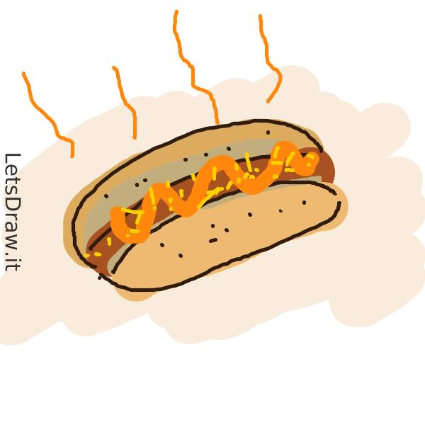 How To Draw Hot Dog Mqiufpis9png Letsdrawit