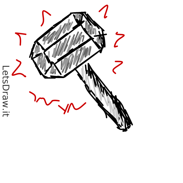 How to draw hammer / mqmpdas5u.png / LetsDrawIt