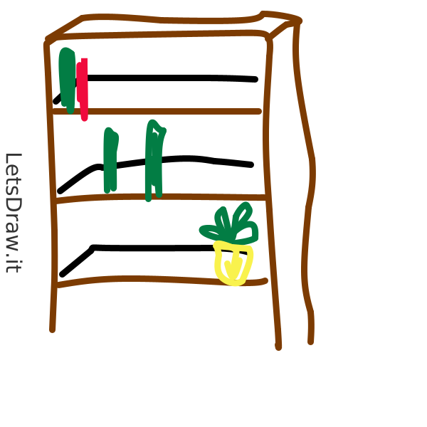 How to draw shelf / LetsDrawIt