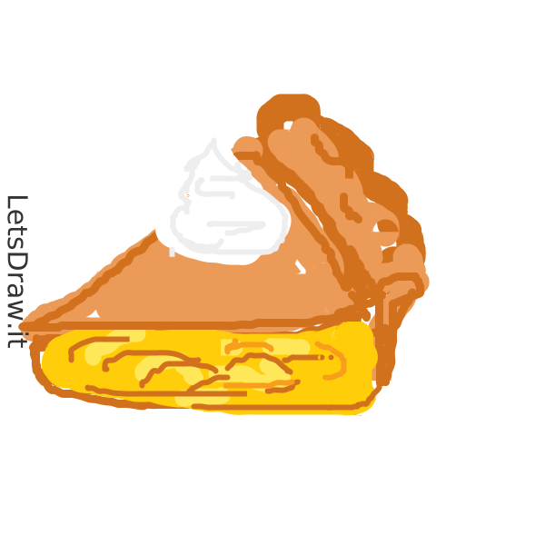 How to draw apple pie / mujgubr3q.png / LetsDrawIt