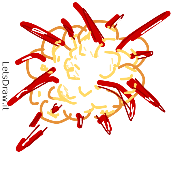 How to draw explosion / mznwdng1t.png / LetsDrawIt