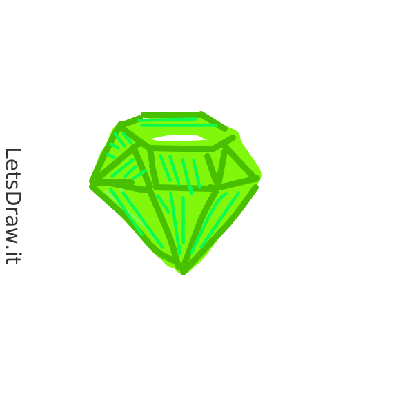 How to draw Emerald / mzy8cuh13.png / LetsDrawIt