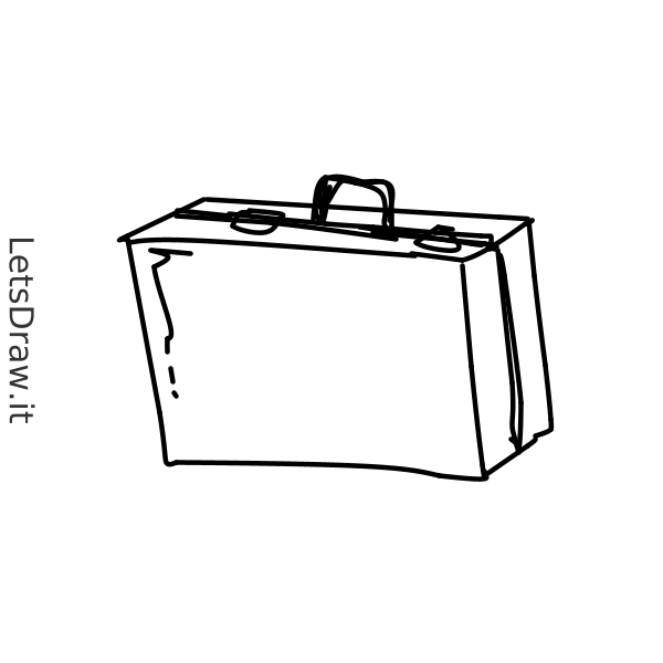 Wie zeichnet man: Koffer / Lerne zu zeichnen von anderen LetsdrawIt