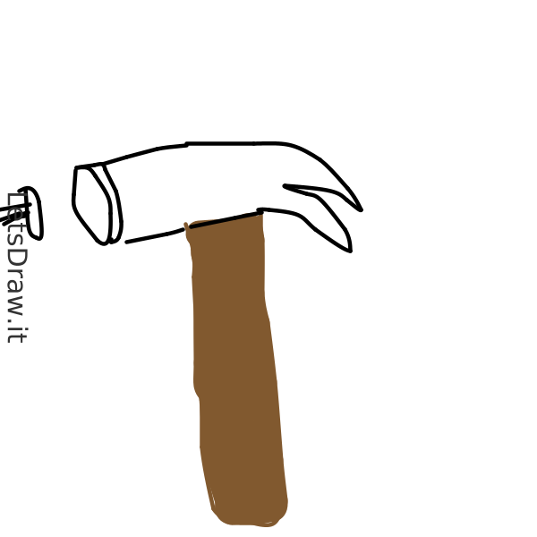 How to draw hammer / n3bbby4ag.png / LetsDrawIt