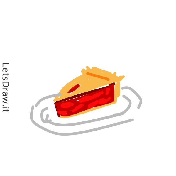 How to draw apple pie / n5dnpw1r4.png / LetsDrawIt