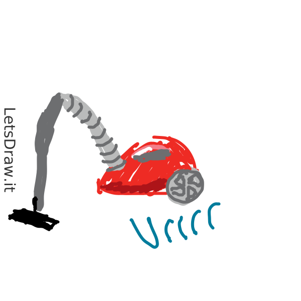 How to draw a vacuum cleaner