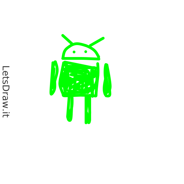 How to draw Android / n6ppeguuy.png / LetsDrawIt