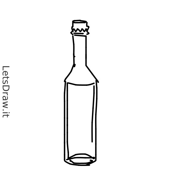 How to draw a bottle | Step by step Drawing tutorials