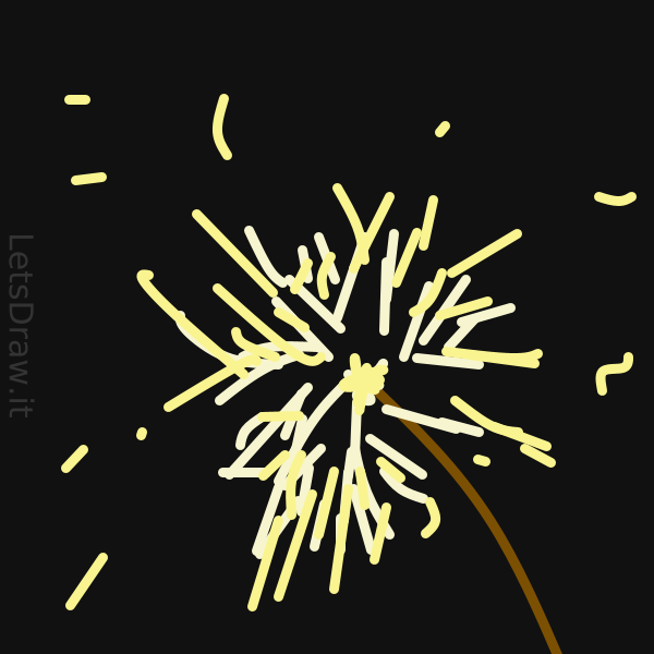 How to draw sparkler / ng43kn3df.png / LetsDrawIt