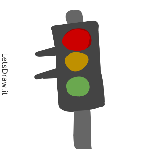 How to draw Traffic light / nh3ogrpw5.png / LetsDrawIt