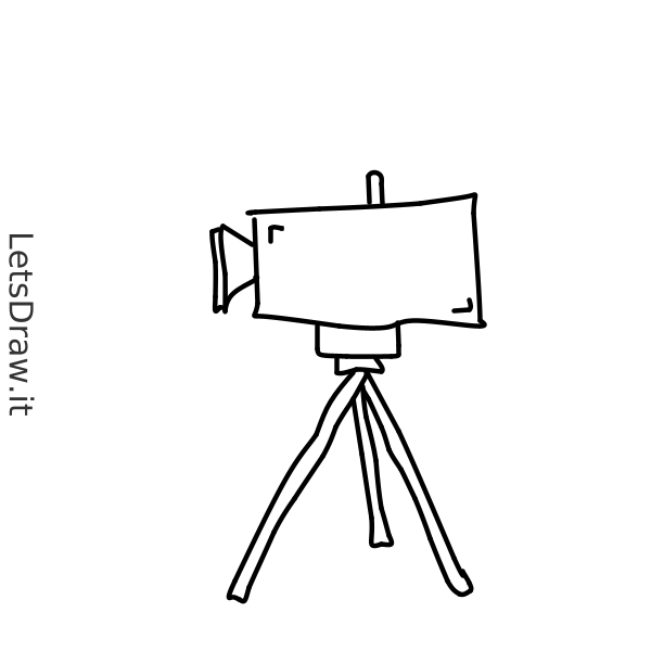 How to draw video camera / nhixkqgfd.png / LetsDrawIt