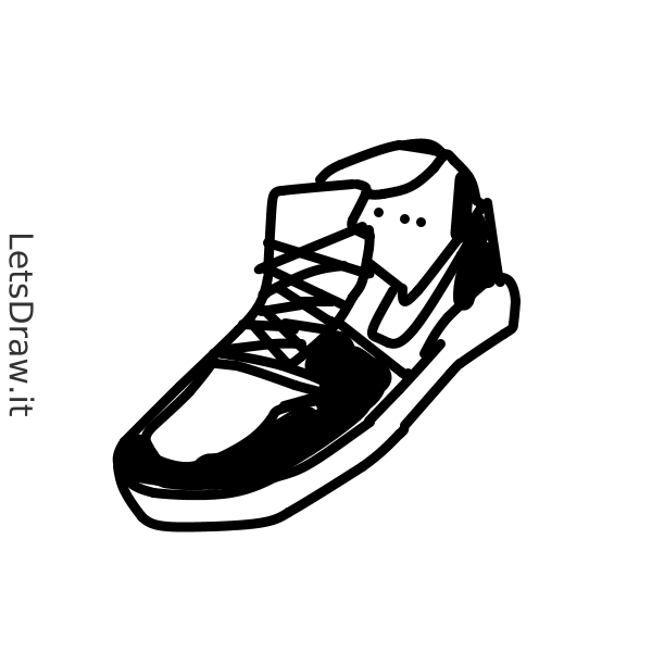 How to draw Men shoes / LetsDrawIt