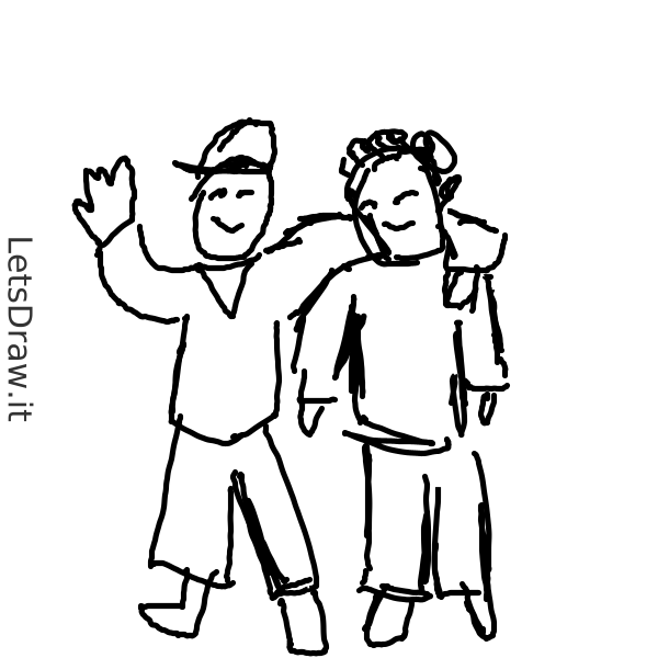 Frien Draw How to draw friend / no9gbmt5f.png / LetsDrawIt