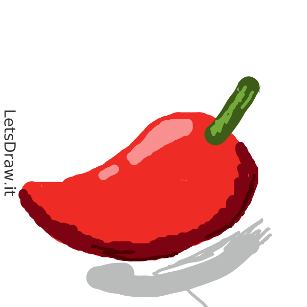 How to draw hot pepper / nyzhqtwxg.png / LetsDrawIt