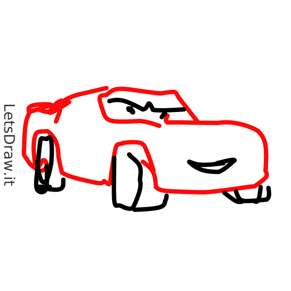 Disney Pixar - How to draw and color McQueen cars - Lightning mcqueen co...  | Lightning mcqueen drawing, Lightning mcqueen, Queen drawing
