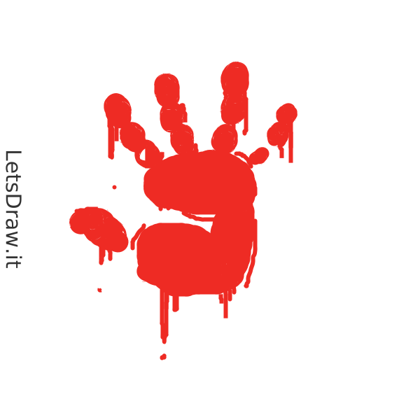 Handprint Drawring Simple How to draw handprints / o9ii11zje.png / LetsDrawIt