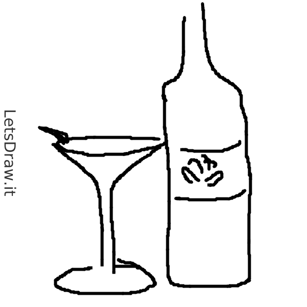 How to draw alcohol / LetsDrawIt