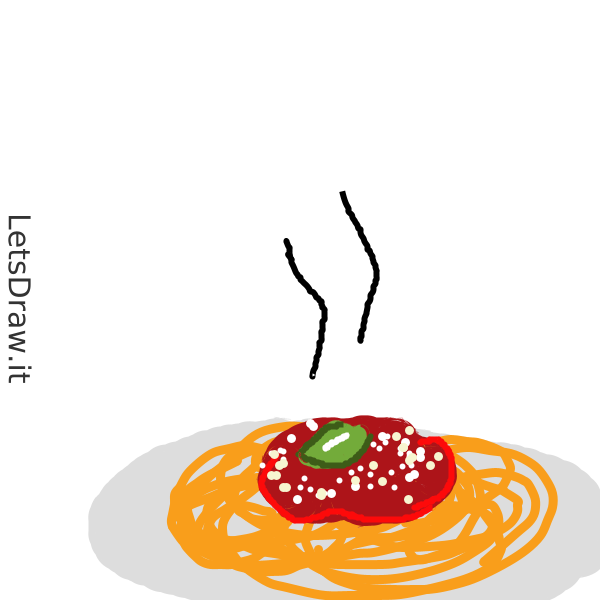 How to draw spaghetti / odqa15847.png / LetsDrawIt