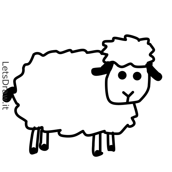 How to draw Lamb / Learn to draw from other LetsdrawIt players