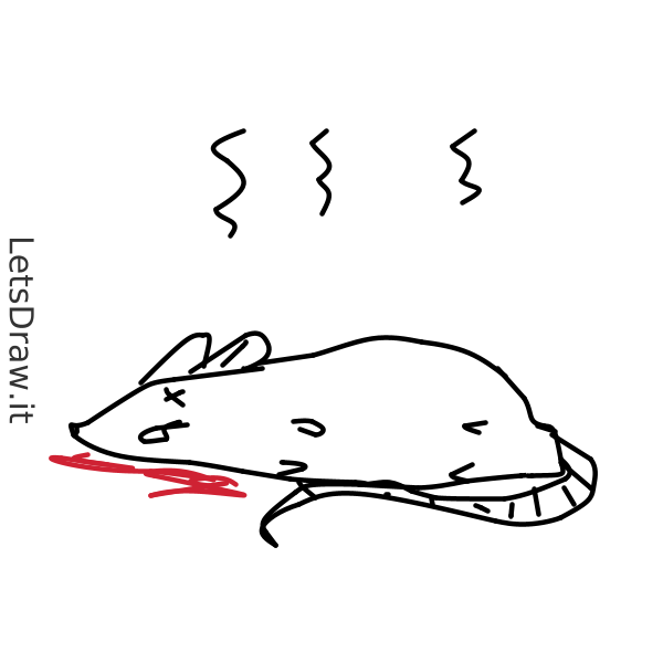 How to draw dead rat / ops3repy8.png / LetsDrawIt