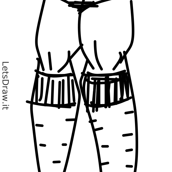 How to draw knee socks / oz7hfungi.png / LetsDrawIt