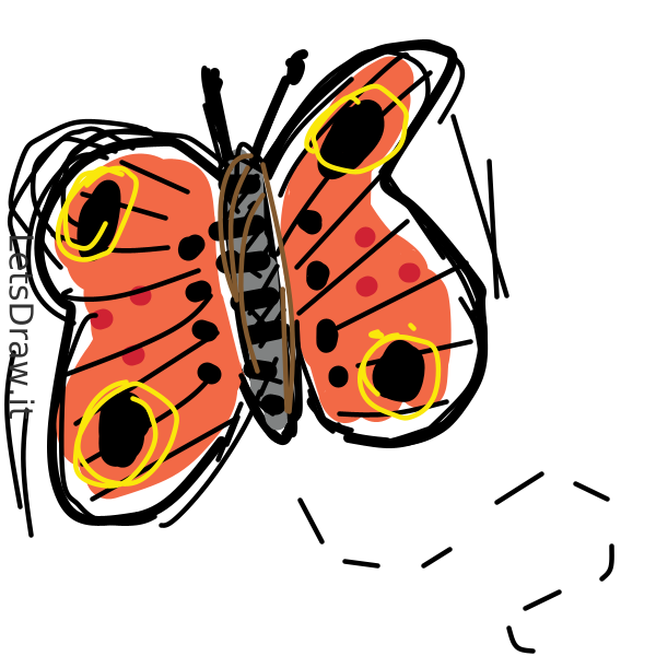 How to draw a Butterfly 🦋🦋🦋