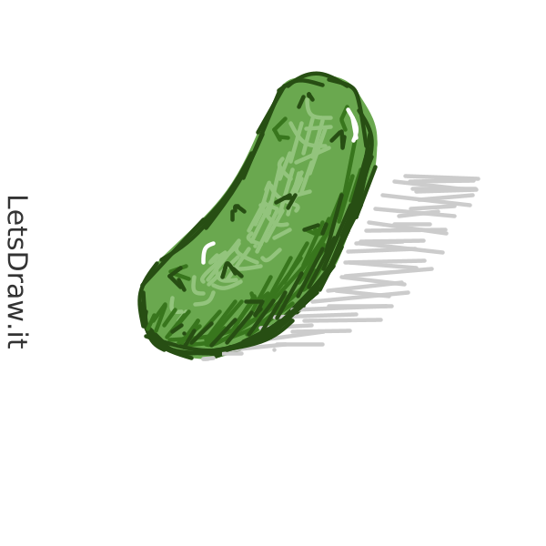 How to draw pickle / LetsDrawIt