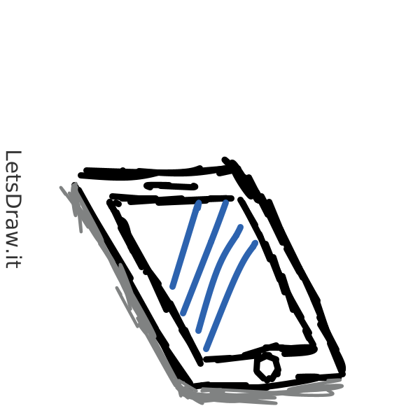 How to draw cell phone / p9tzbtwgt.png / LetsDrawIt