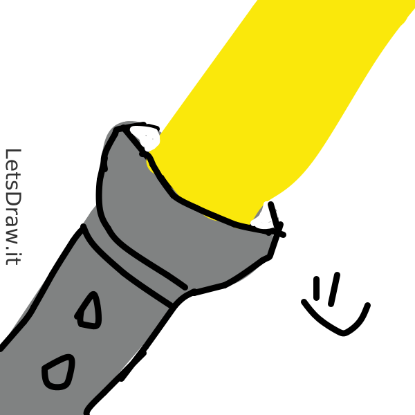 How to draw flashlight / paefboxtj.png / LetsDrawIt