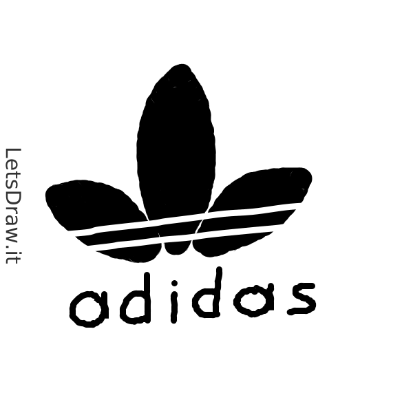 How to draw Adidas / LetsDrawIt