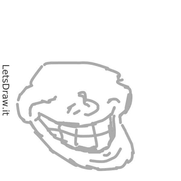 How To Draw Troll Face Pcrjphszopng Letsdrawit 