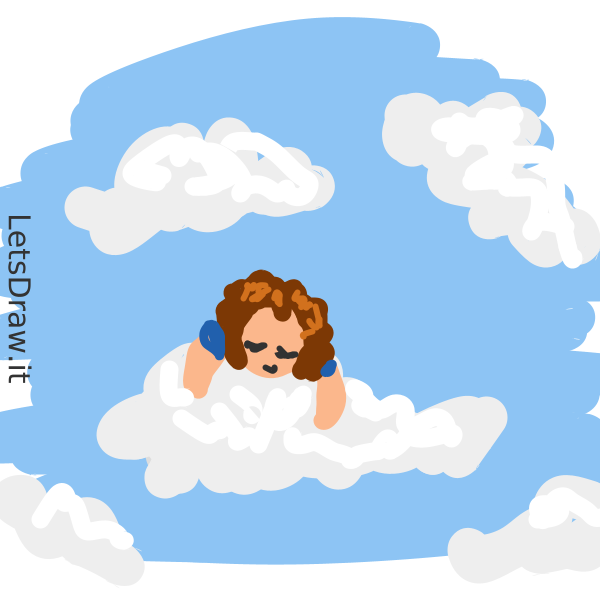 How to draw head in the clouds / pgg9xt6ga.png / LetsDrawIt