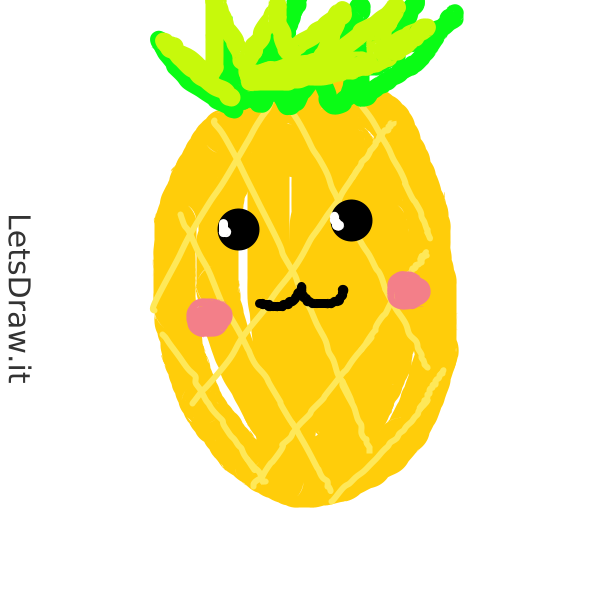 Free: Pineapple, Drawing, Juice, Ananas PNG - nohat.cc