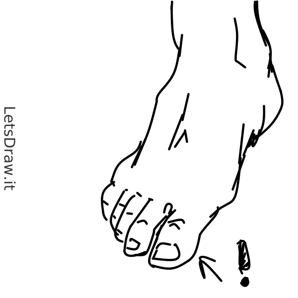 How to draw toe / prdwd9h4f.png / LetsDrawIt