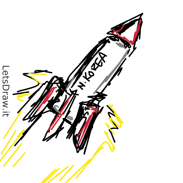 How to draw Missile / q18td3b7a.png / LetsDrawIt