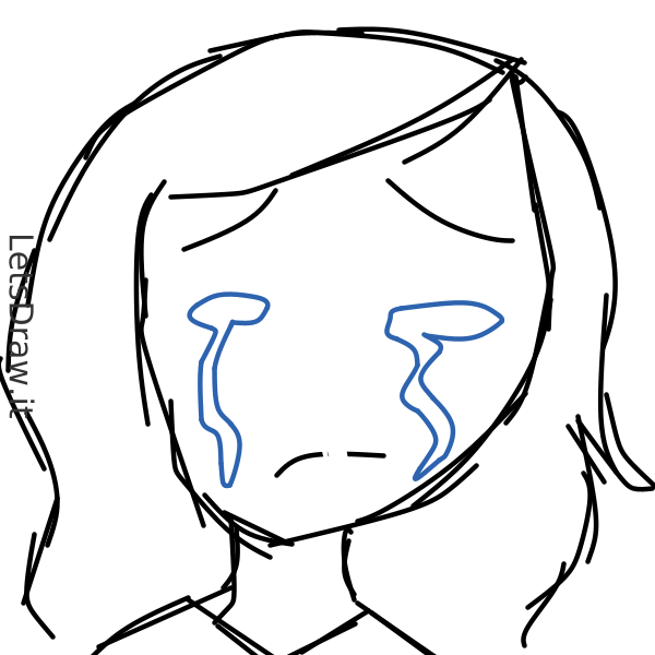 How to draw cry / q3c3dh44e.png / LetsDrawIt