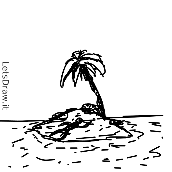 How to draw island / q6qkf6grt.png / LetsDrawIt