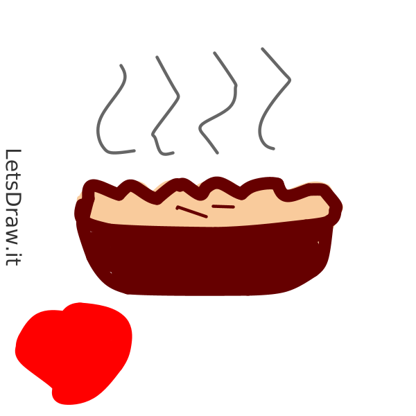 How to draw apple pie / qck3eo6jr.png / LetsDrawIt