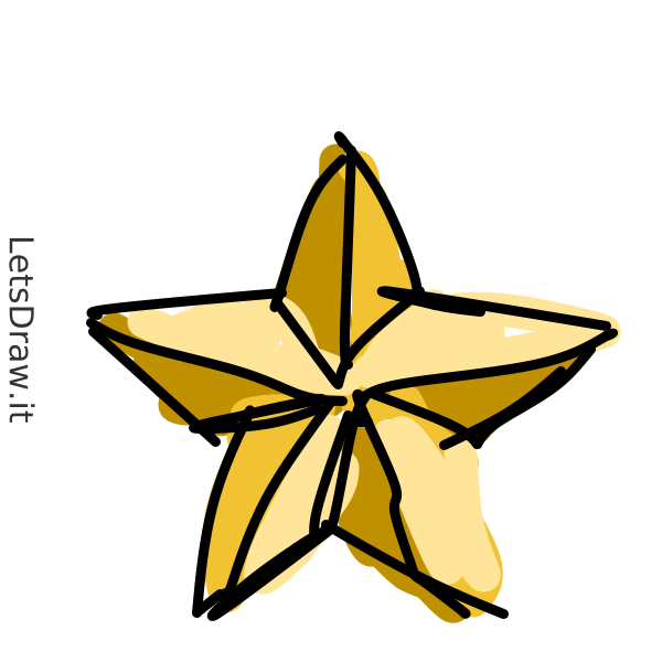 How to draw star / qde8b4f1j.png / LetsDrawIt