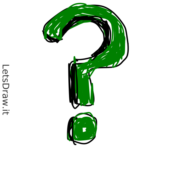 How to draw question mark / LetsDrawIt
