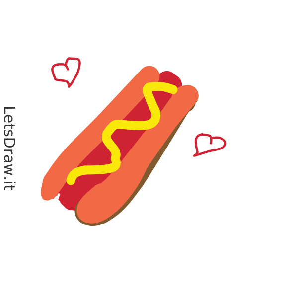 How to draw hotdog / qfqi9bxp png / LetsDrawIt
