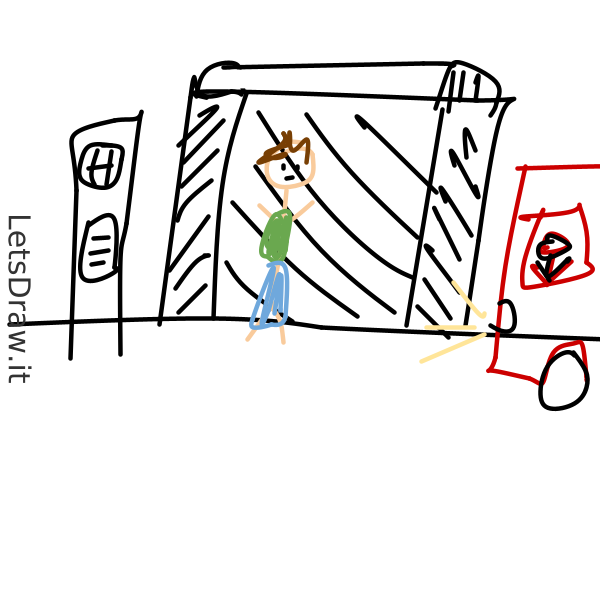 How to draw bus stop / qgxdeiprb.png / LetsDrawIt
