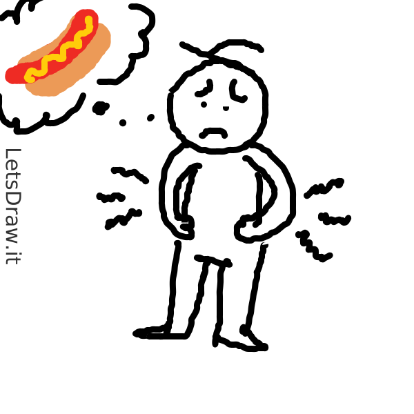 How to draw hungry / qh4qxfwkw.png / LetsDrawIt
