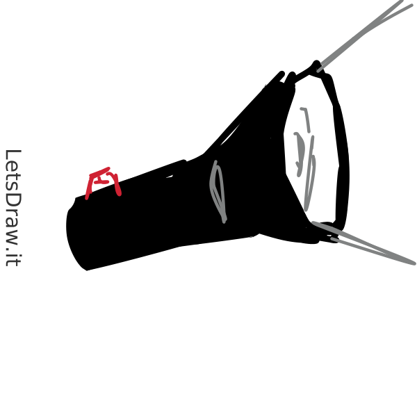 How to draw flashlight / qjbmnggot.png / LetsDrawIt