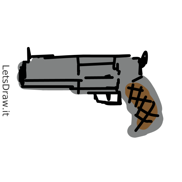 How To Draw Pistol Qo C Pp Png Letsdrawit