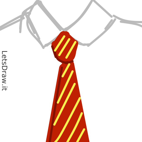 How to draw necktie / LetsDrawIt