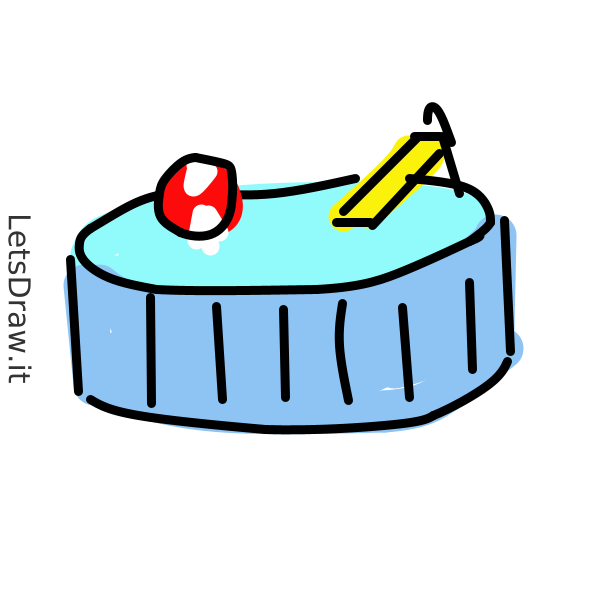 How to draw swimming pool / qpj5k4xcx.png / LetsDrawIt