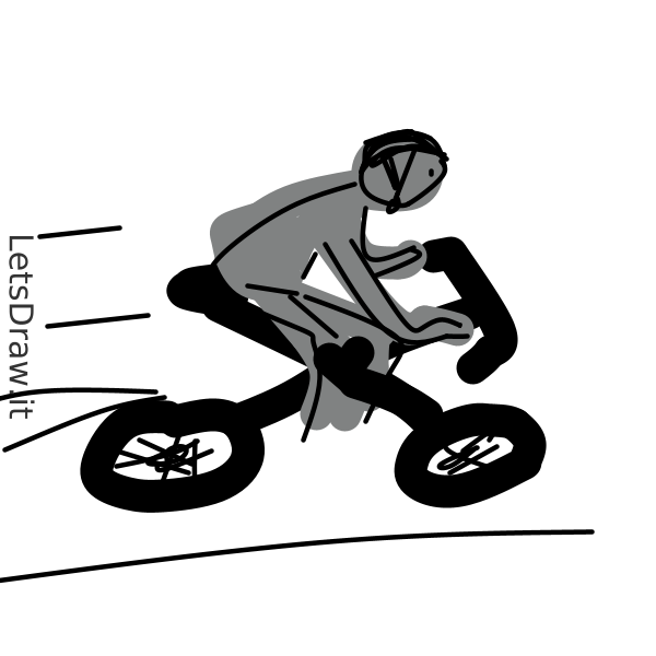 How to draw cycling / qpy4ndod3.png / LetsDrawIt