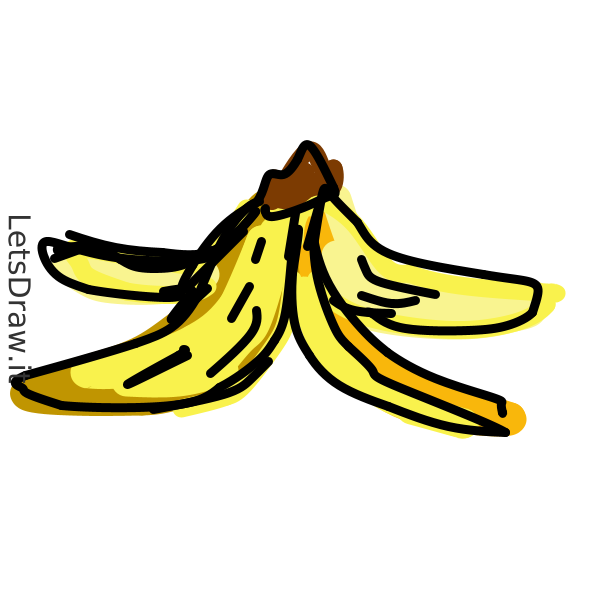 How to draw banana peel / qq3sp9k15.png / LetsDrawIt